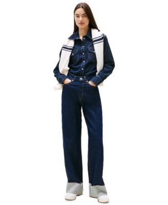 Tommy Jeans - Claire High Rise Cuffed Wide-Leg Jeans