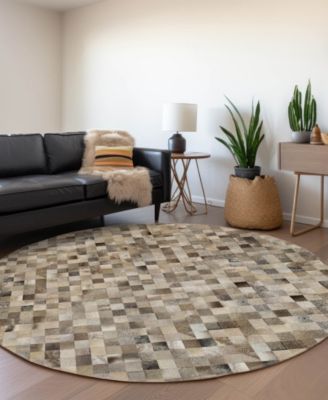 Bozeman Washable BM2 8'x8' Round Area Rug
