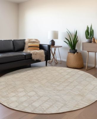Bozeman Washable BM4 8'x8' Round Area Rug