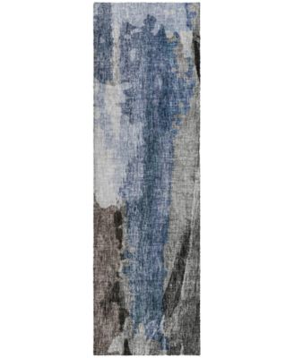 Boca Washable BO6 2'3''x7'6'' Runner Area Rug