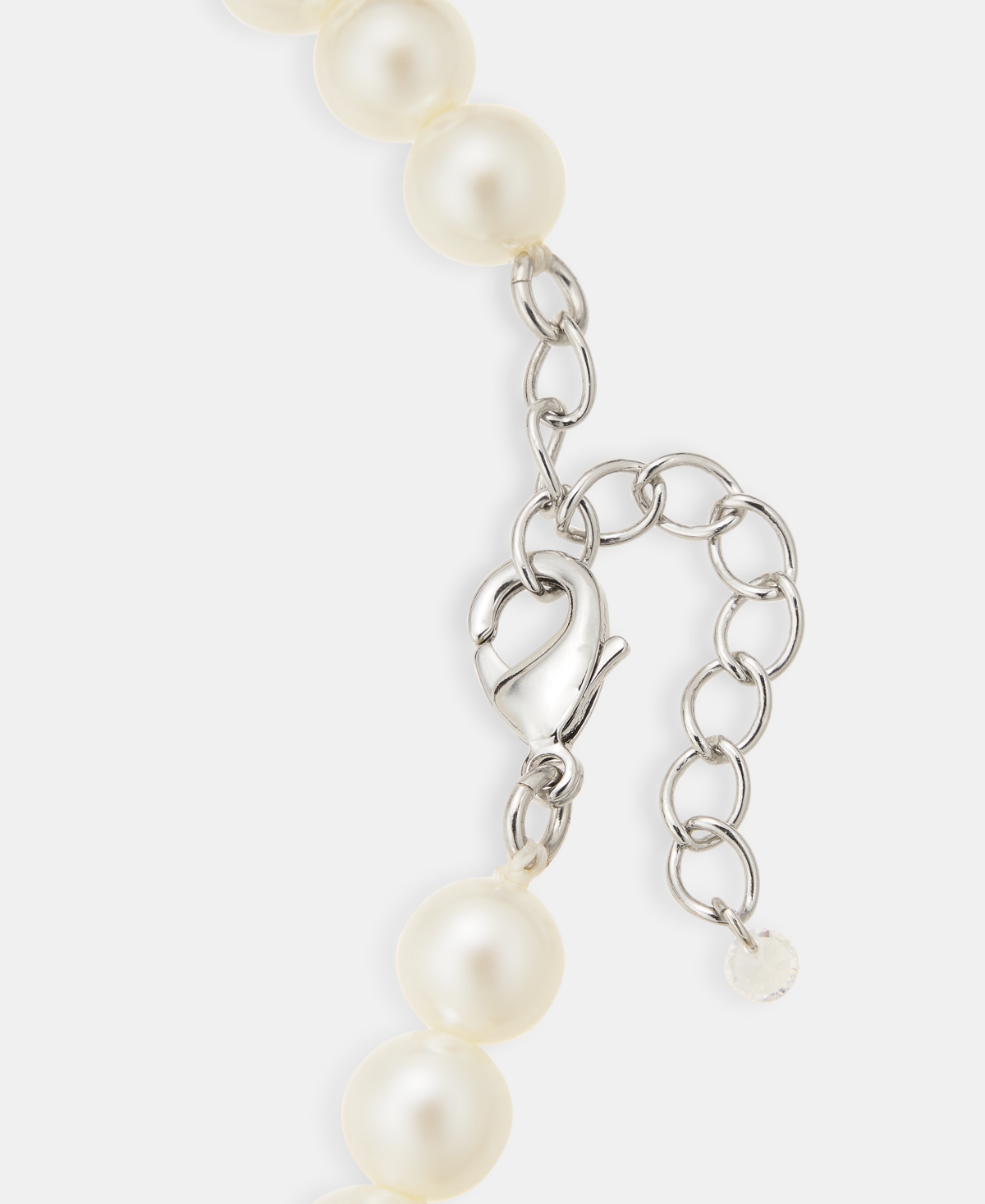 Holiday Lane Silver-tone Imitation Pearl Snowflake Pendant Necklace, 17-1/2" + 2" Extender In Gold