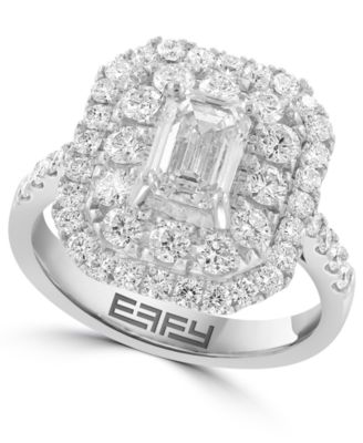 EFFY Collection - Lab Grown Diamond Statement Ring (2-1/5 ct. t.w.) in 14k White Gold