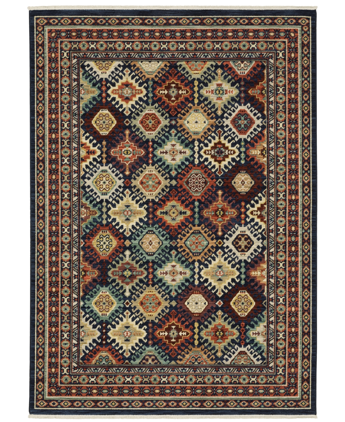 Oriental Weavers Lilihan 003b6 5'3"x7'6" Area Rug In Brown