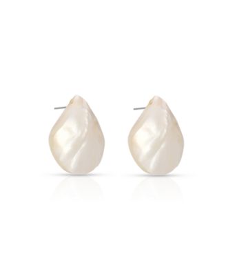 Rising Tide Mother of Pearl Stud Earrings