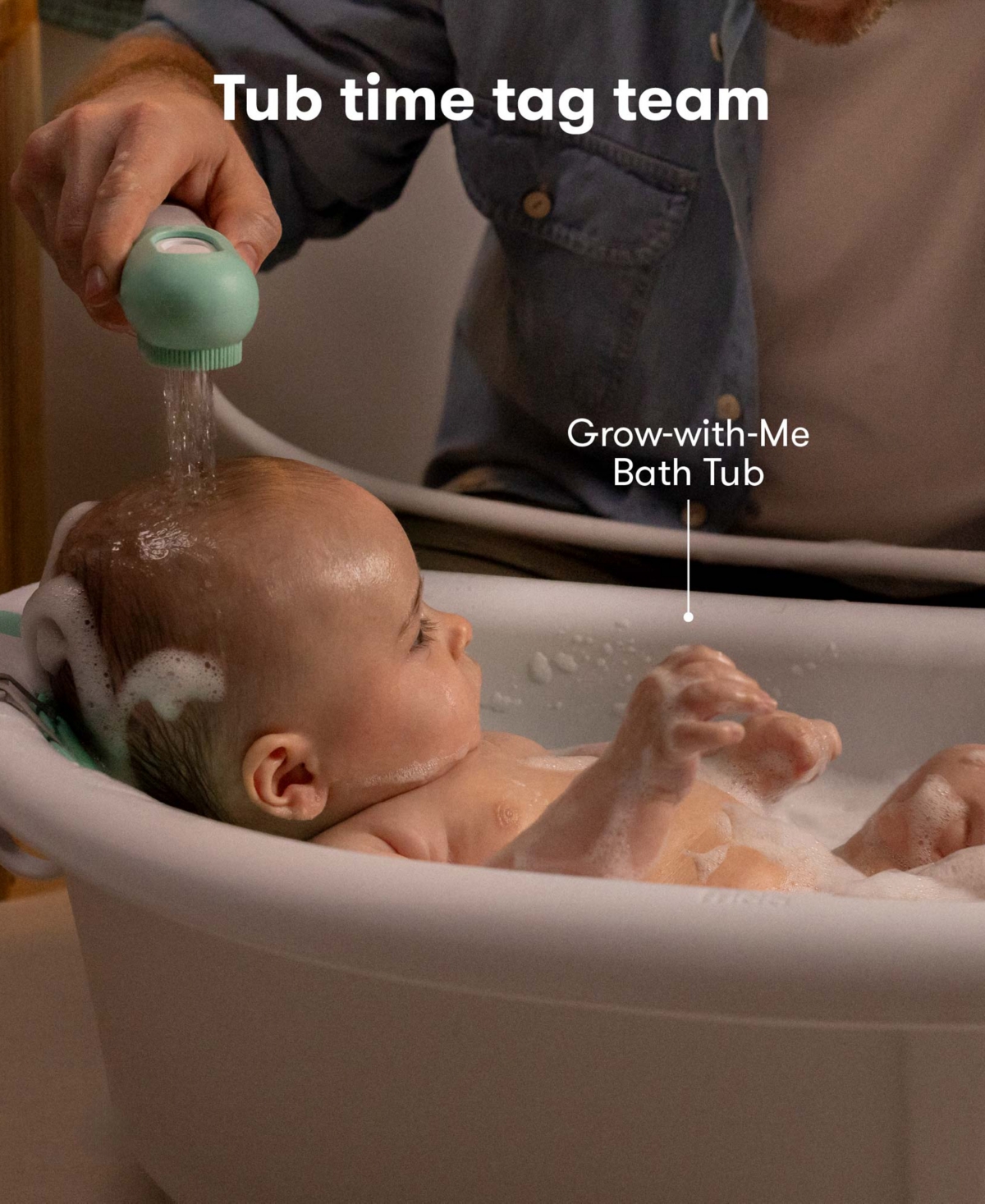 Frida Baby Control The Flow Bath Sprayer In White