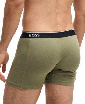 Men's Power 3-Pk. Tipped Logo Waistband Boxer Briefs