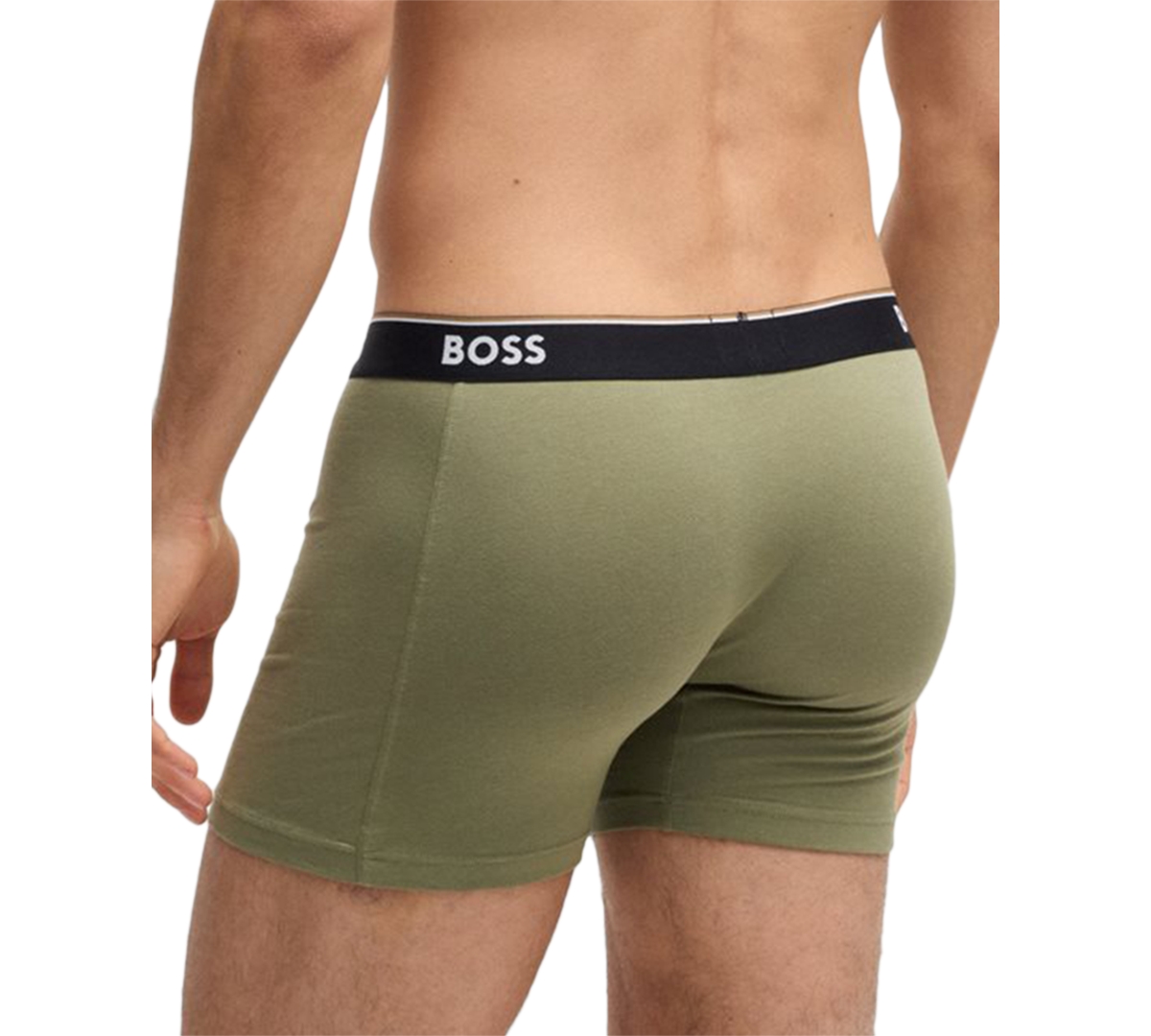 Hugo Boss Boss By  Men's Power 3-pk. Tipped Logo Waistband Boxer Briefs In Multi