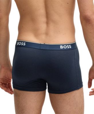 Men's Power 3-Pk. Tipped Logo Waistband Trunks