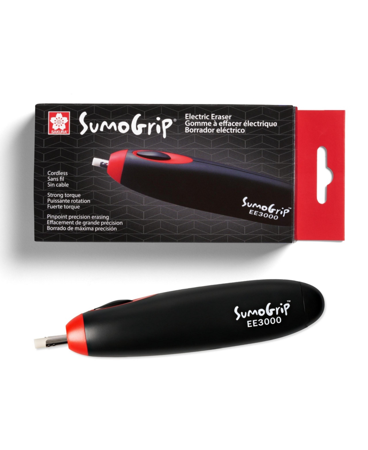 SumoGrip Electric Eraser, Black