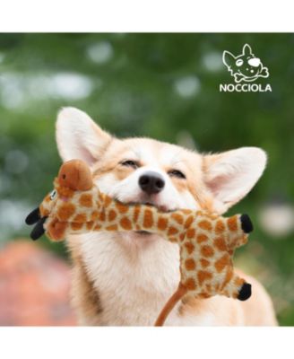 Twistable Giraffe Stuffedless Dog Toy for Small Medium Breed, Christmas gift,Plush Chew Toy with Crinkle Paper and Soft Fabric