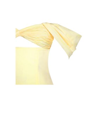 Women's Umika Butter Yellow Bubble Hem Mini Dress