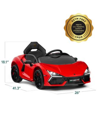Kids 12V Ride-On Car Officially Licensed Lamborghini Revuelto w/ Remote, LED Lights
