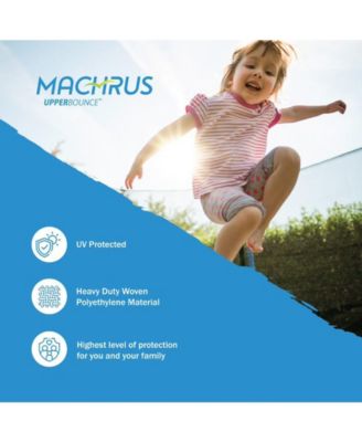 Trampoline Safety Enclosure Net, Fits 14 FT Round Frame, Using 6 Poles (or 3 Arches)-Adjustable Straps - Installs Inside of Frame - Net Only