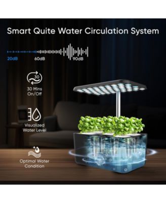 Indoor Hydroponic Growing System with LED Grow Light