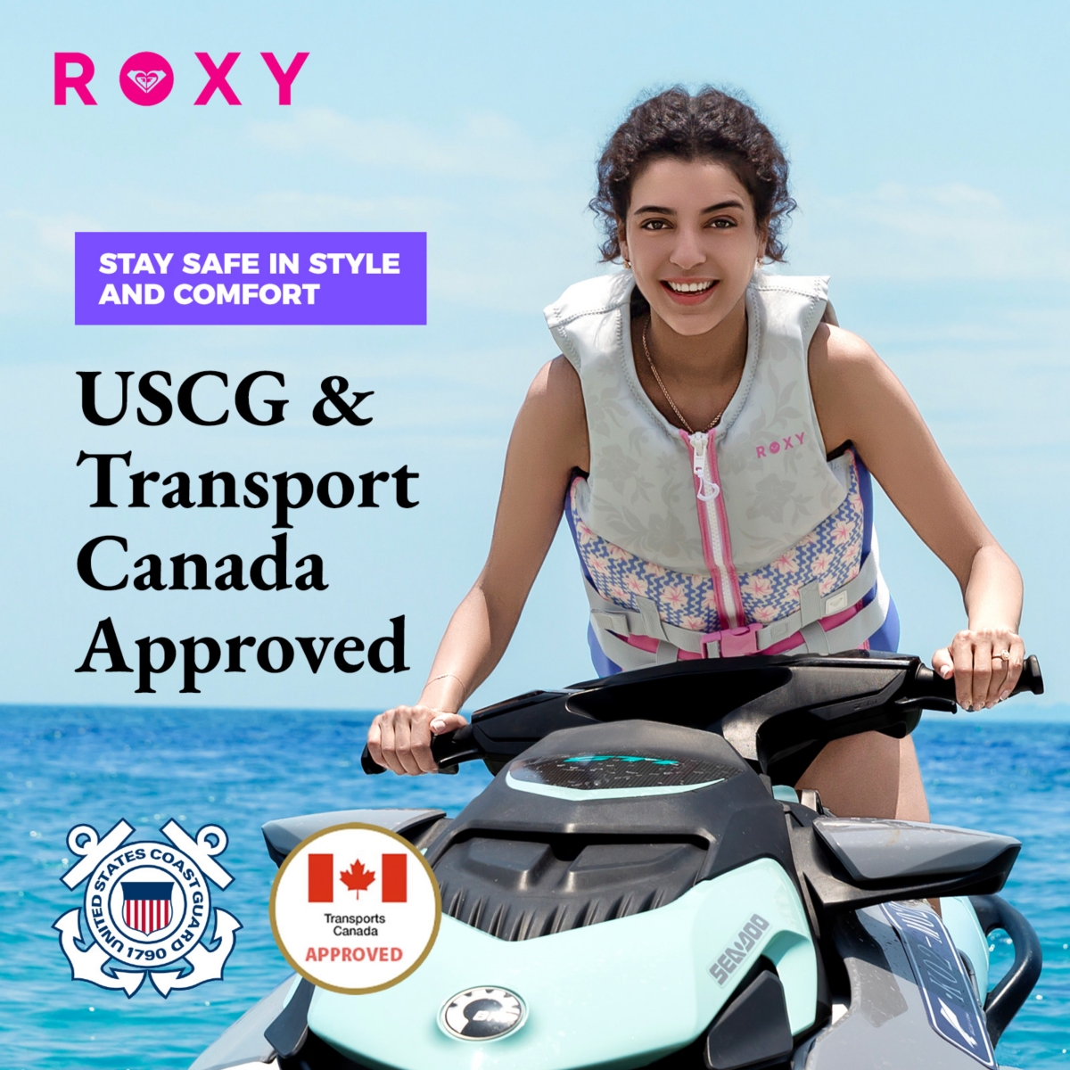 Roxy Women's Life Vest, Uscg Approved Life Jacket