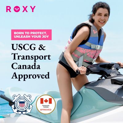 Roxy USCG Approved Women s Life Vest, Lightweight EPE Foam and Oversized Arm Holes