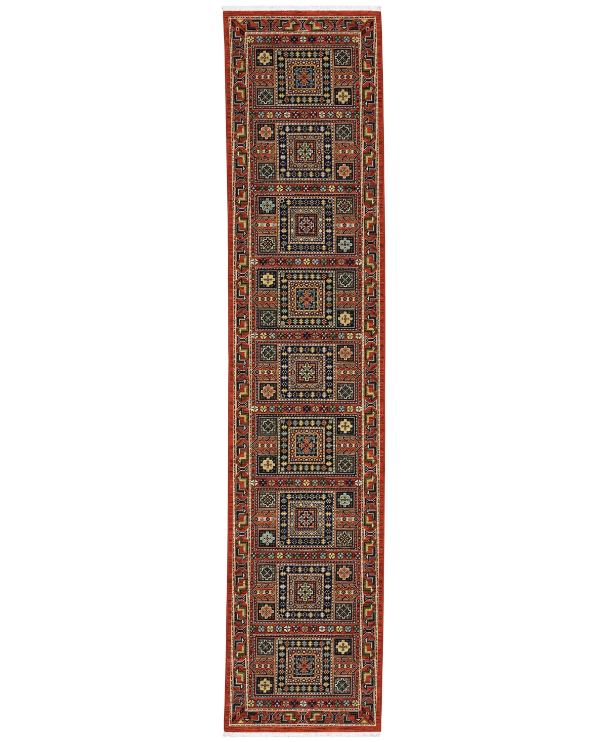 Oriental Weavers Lilihan 002c6 2'6"x12' Runner Area Rug In Brown