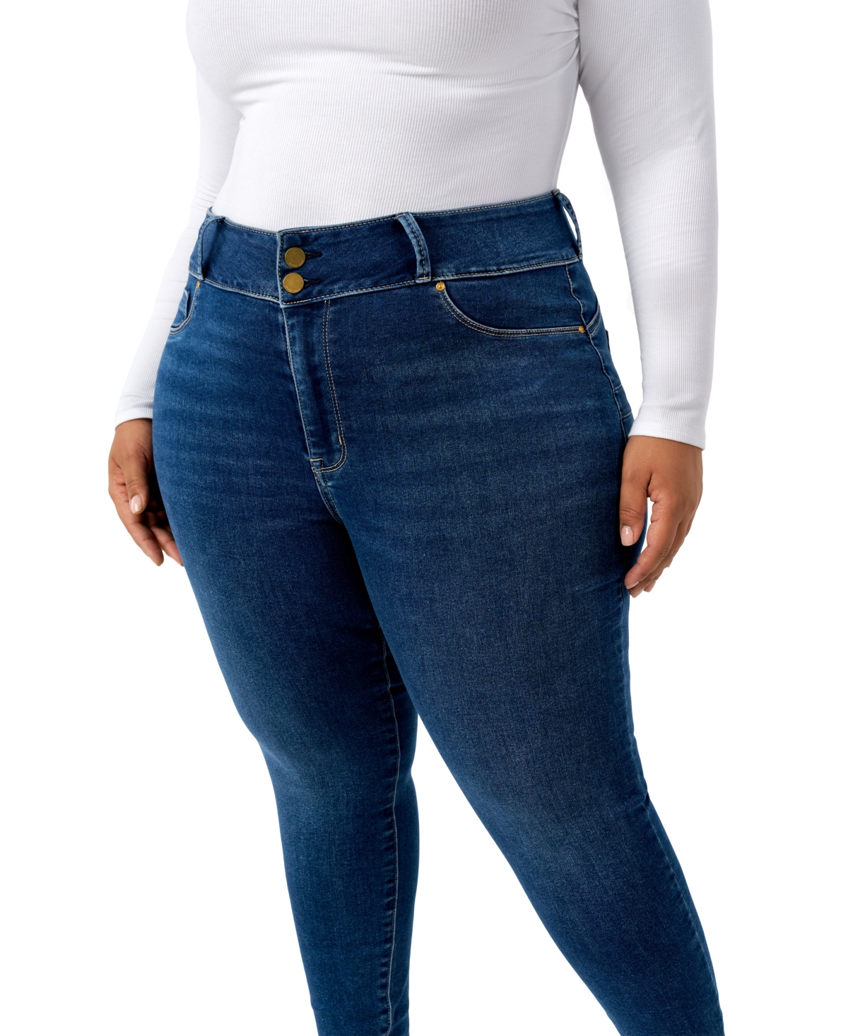 Seven7 Plus Size High Rise Curvy Legging Jeans
