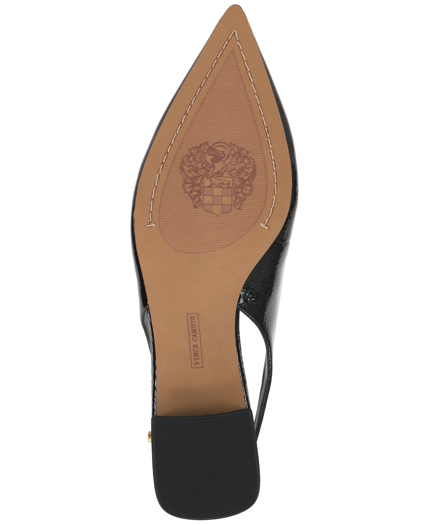 Женские туфли Vince Camuto Valiey Pointed Toe Slingback Pumps, цвет: Чёрная искусственная кожа — фото 5
