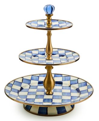 MacKenzie-Childs - Royal Check 3-Tier Sweet Stand