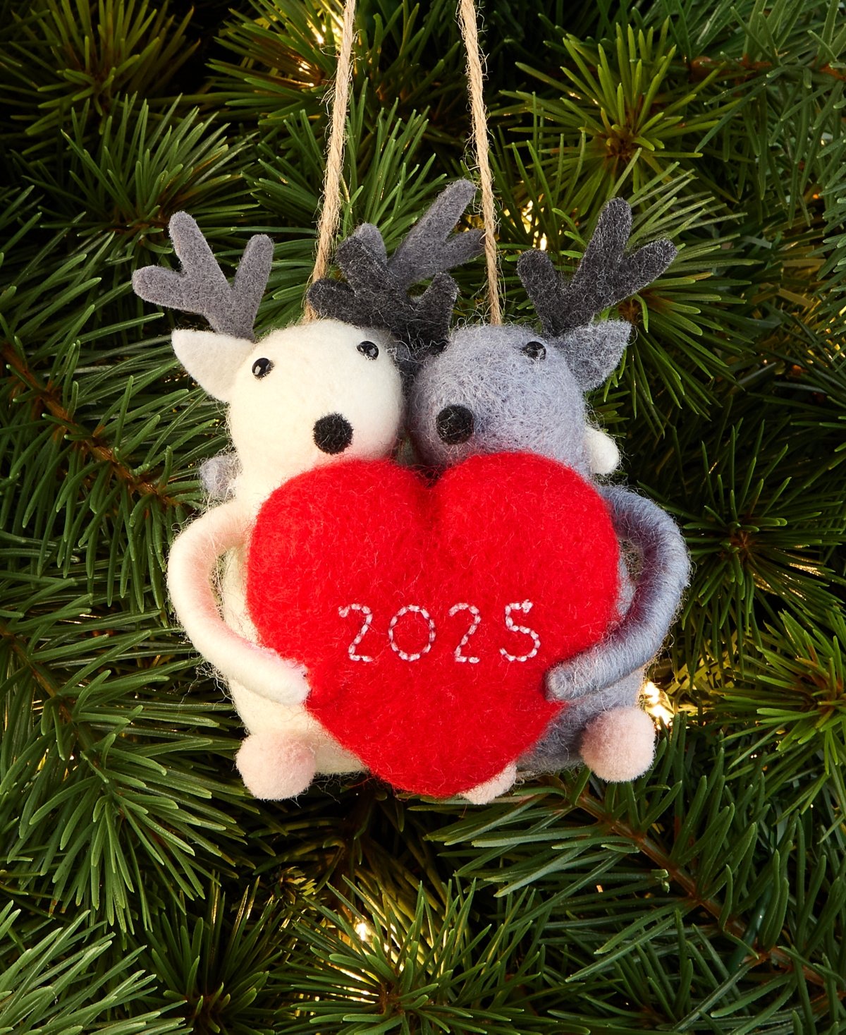 Holiday Lane Our First Christmas 2025 Deer Heart Ornament, Macy's Exclusive
