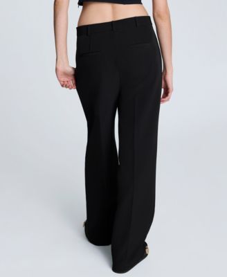 Women's Luxe Stretch Twill High Rise Wide-Leg Pants