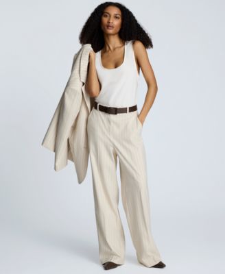 Women's Satin Scoop Neck Sleeveless Top