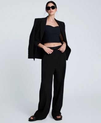 Women’s Luxe Stretch Twill One-Button Blazer