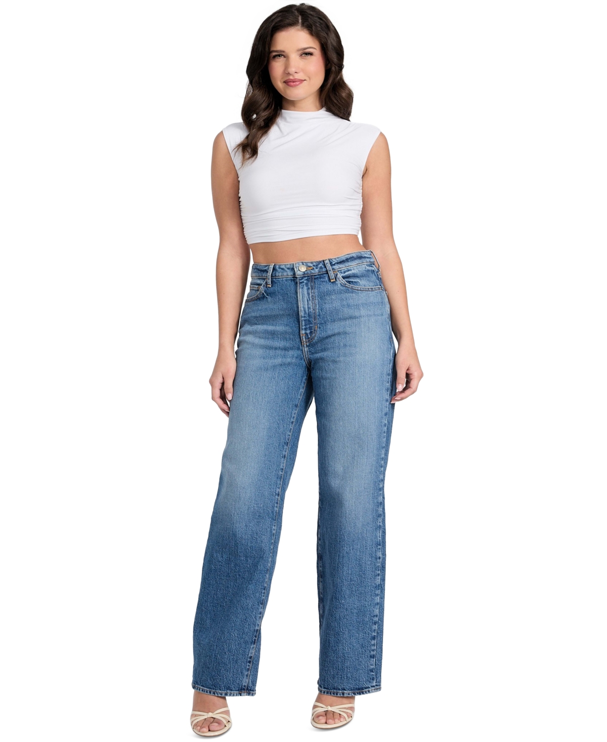 Women's High Rise Straight-Leg Jeans - Astonish