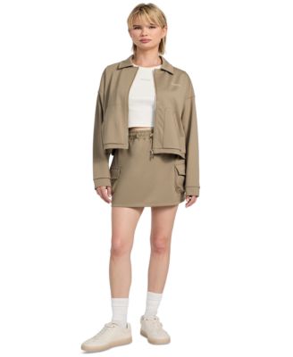 Women's Carla Drawstring-Waist Cargo Mini Skirt