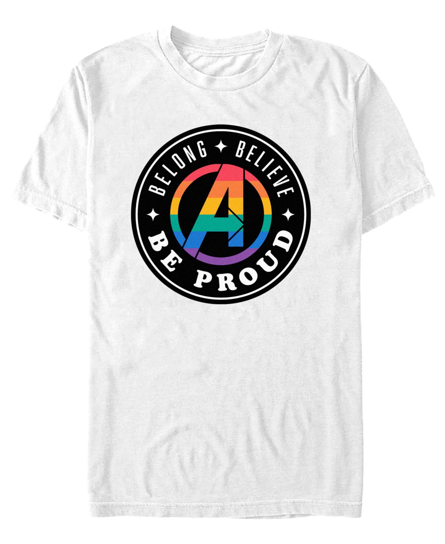 Мужская футболка Fifth Sun Belong Believe Be Proud Short Sleeve, цвет: Белый — фото 1