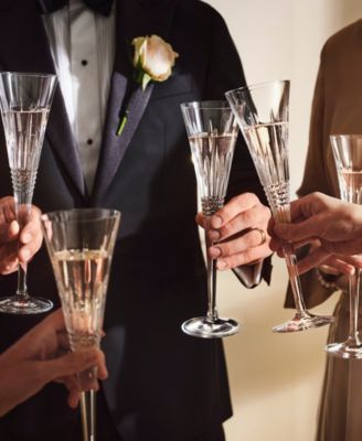 Lismore Diamond Toasting Flute 5.5 oz, Set of 2