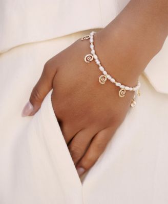 Aura Mother of Pearl Stretch Bracelet