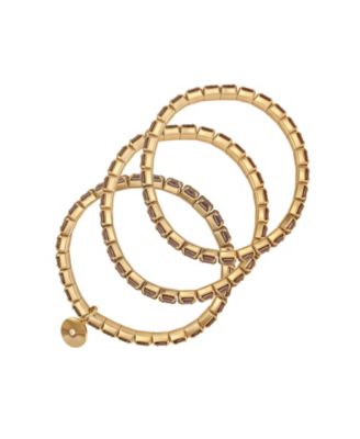 Cubic Zirconia Trio Stretch Bracelet Set