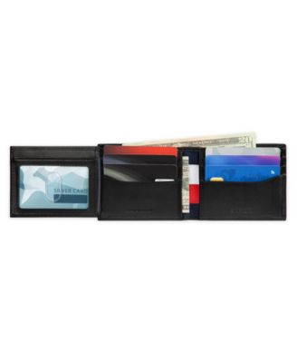 Men's RFID Stripe Embossed Bifold Traveler Wallet