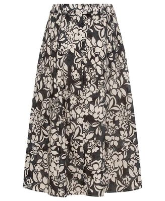 Women's Floral Midi Skirt
