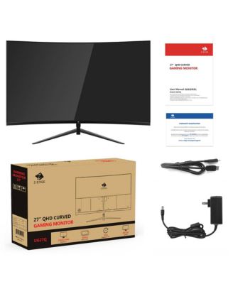 27 inch 2K QHD 2560 x 1440 165Hz 1ms (MPRT) Curved Gaming Monitor, FreeSync, HDMI 2.0, DP 1.2