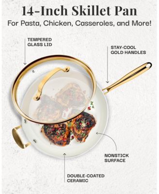 Natural Collection 14 inch Ceramic Coating Fry Pan