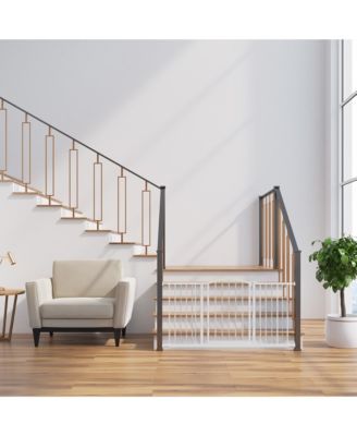 Ozzy & Kazoo 30 Inch Tall Wide Walk Through Dog Gate For Doorways and Stairways