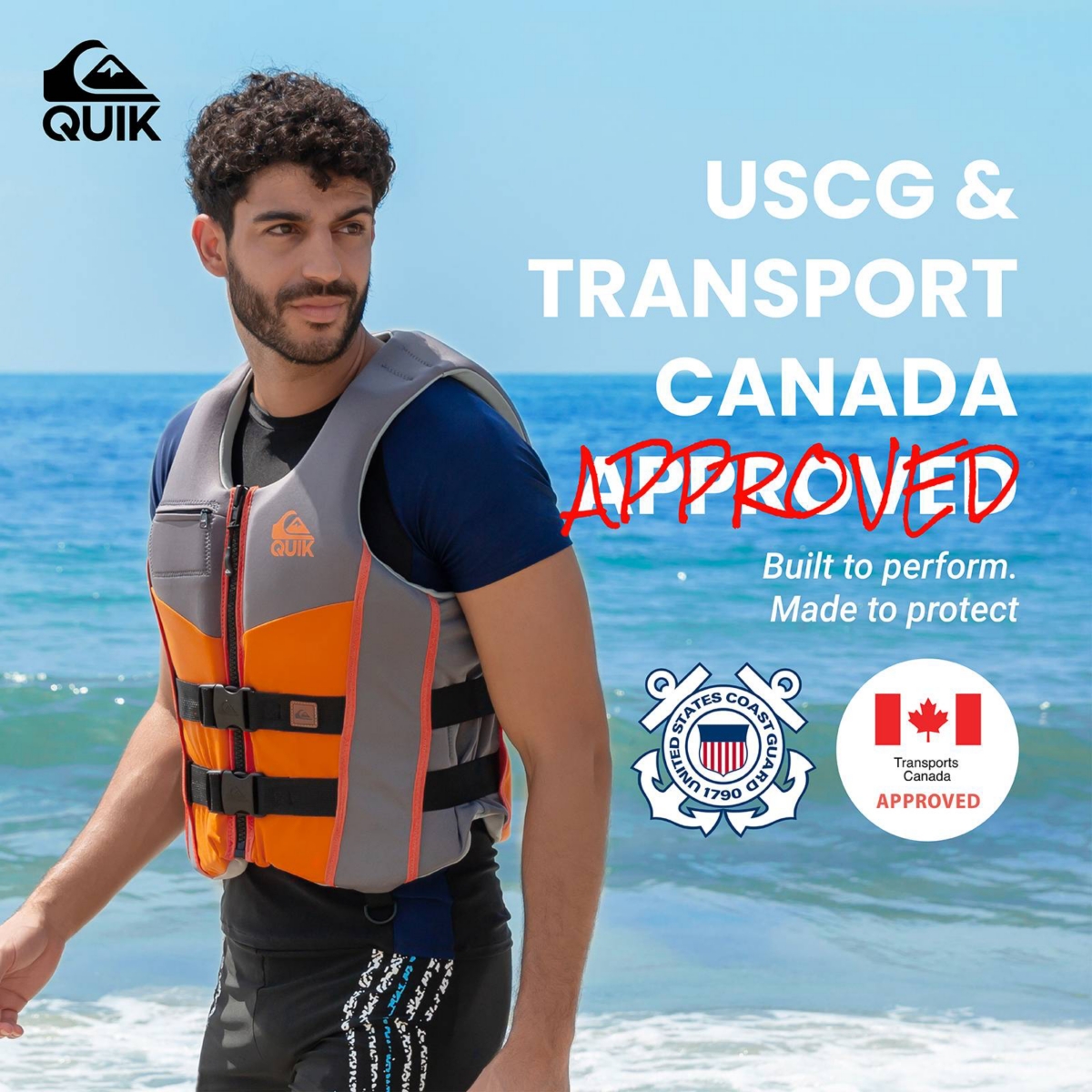 Quiksilver Men's Life Vest, Uscg Approved Life Jacket