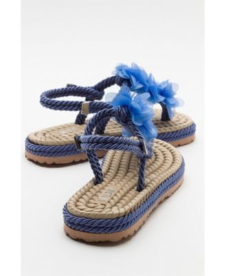 SANTRA Lace-Up Thong Sandals (Women)
