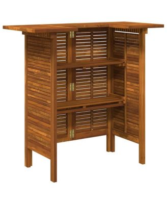 Bar Table 43.3"x19.7"x41.3" Solid Acacia Wood
