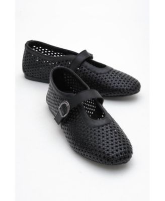 MIRELLA Braided Leather Ballet Flats (Women)