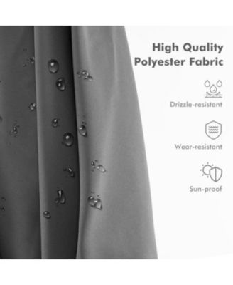 9.5 Feet Cantilever Patio Umbrella with 360° Rotation and Double Top