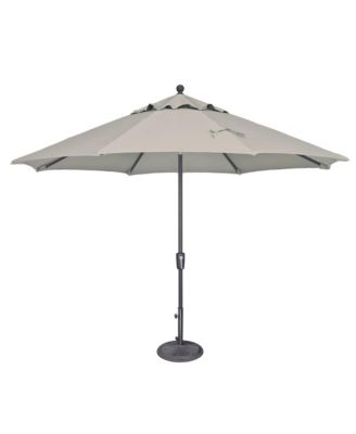 11FT Octagon Patio Umbrella with Push-Button Tilt, Anthracite Frame