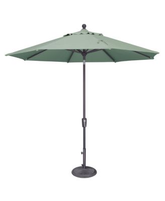 9FT Octagon Patio Umbrella with Push-Button Tilt, Anthracite Frame