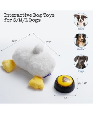 Hilarious Farting  Dog Toy, Emit Funny Farting Sounds When Press, Battery-Powered,  Plush Stuffed Dog Toy for All Breeds Sizes