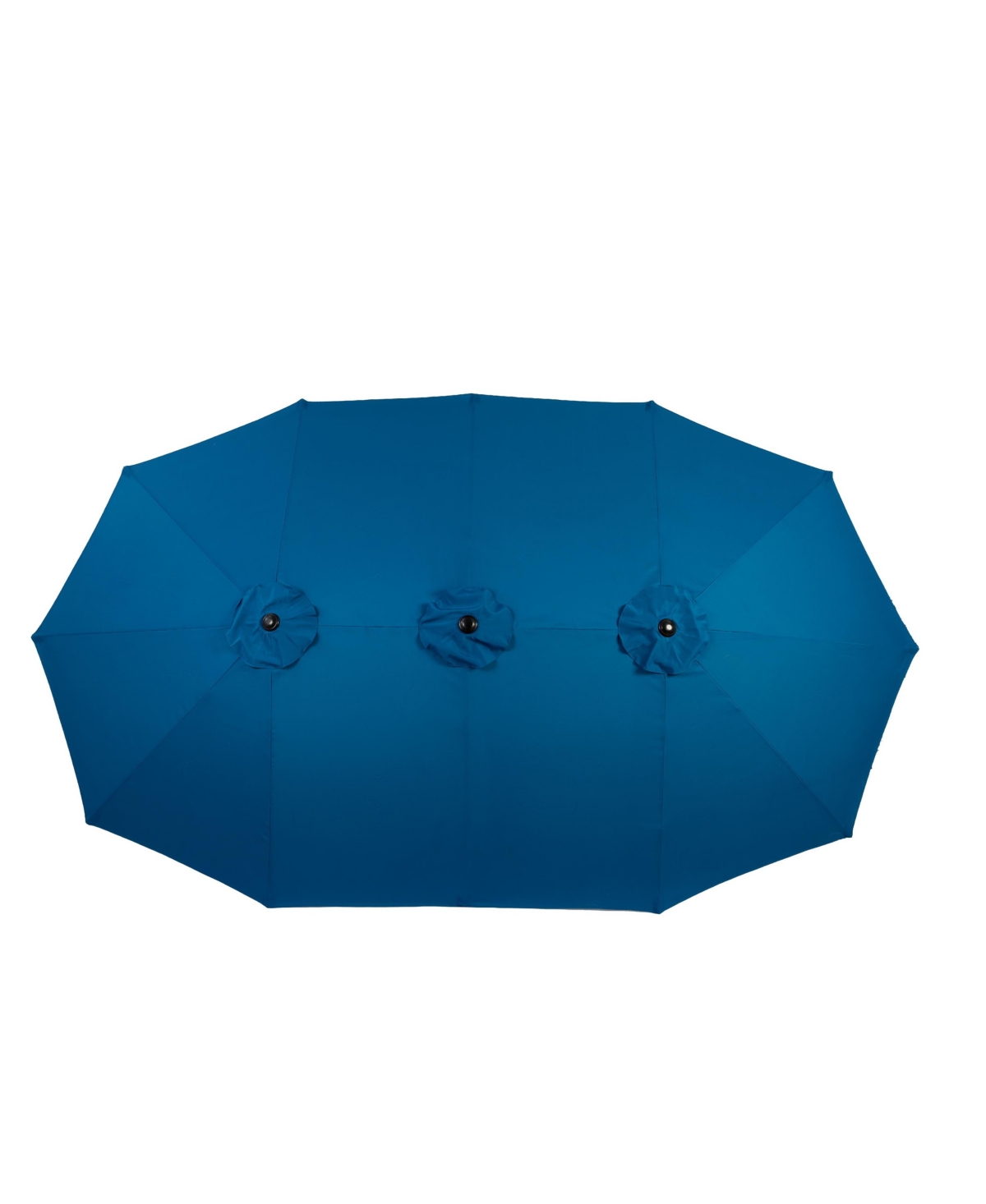 Flynama 14.8 Ft Double Sided Outdoor Umbrella Rectangular Large with Crank ( Dark blue )
