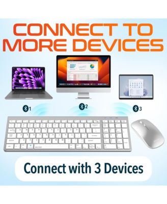 KB36 Mini Keyboard and Mouse Combo White