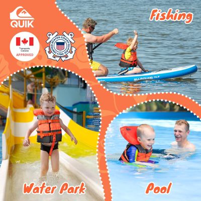 Life Vest USCG Approved with Quick-Release Buckles for water sports